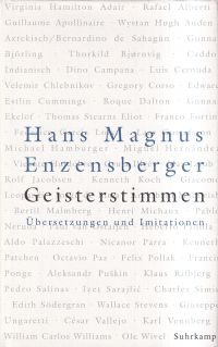 Enzensberger, Geisterstimmen. (Umschlag)
