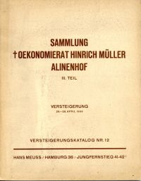 Hans Meuss. Katalog Nr. 12: (Umschlag)