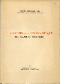 Chevalier, S. Augustin et la pensée Grecque. (Umschlag)