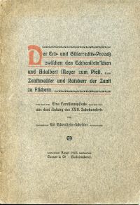 Eckenstein-Schröter, Der ern- und güterrechts-Prozess zwischen den Eckhenstein' (Umschlag)