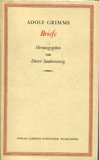 Grimme, Briefe. (Umschlag)