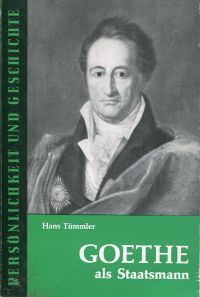 Tümmler, Goethe als Staatsmann. (Umschlag)