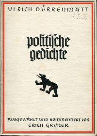 Dürrenmatt, Politische Gedichte. (Umschlag)