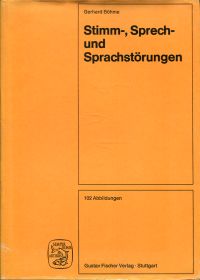 Böhme, Stimm-, Sprech- und Sprachstörungen. (Umschlag)