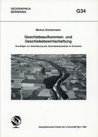 Zimmermann, Geschiebeaufkommen und Geschiebebewirtschaftung. (Umschlag)