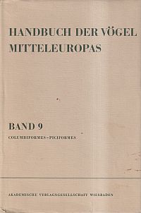 Glutz von Blotzheim , Handbuch der Vögel Mitteleuropas. (Umschlag)