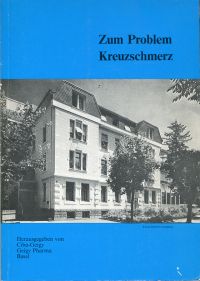 Zum Problem Kreuzschmerz. (Umschlag)
