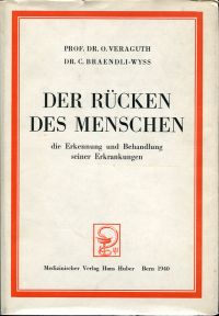 Veraguth, Der Rücken des Menschen, die Erkennung und Behandlung seiner Erkrankun (Umschlag)