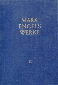 Marx, Werke, Bd. 13. (Umschlag)