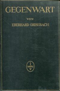 Grisebach, Gegenwart. (Umschlag)