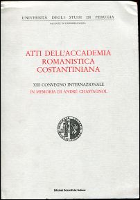 Universita degli Studi di Perugia (Ed.): Atti dell'Accademia Romanistica Constan (Umschlag)