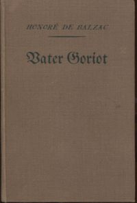 Balzac, Vater Goriot. (Umschlag)