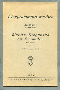Straus, Elektro-Diagnostik am Gesunden. (Umschlag)