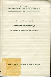 Gerlach-Praetorius, Die Kirche vor der Eidesfrage. (Umschlag)