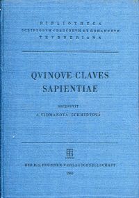 Quinque claves sapientiae. (Umschlag)