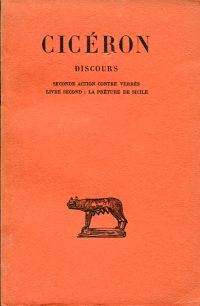Cicéron: Discours. Seconde Action contre verrès, Livre II: la préture de Sicile. (Umschlag)