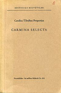Catullus, Carmina selecta. (Umschlag)