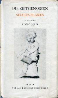 Shakespeares Zeitgenossen. (Umschlag)