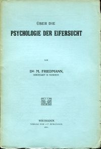 Friedmann, Ueber die Psychologie der Eifersucht. (Umschlag)