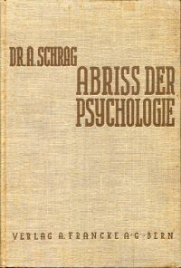 Schrag, Abriss der Psychologie für Erzieher. (Umschlag)