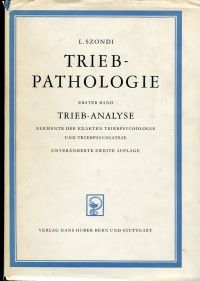 Szondi, Triebpathologie, Band 1: (Umschlag)