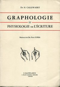 Caellewaert, Graphologie et physiologie de l'écriture. (Umschlag)