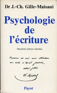 Gille-Maisani, Psychologie de l'écriture. (Umschlag)