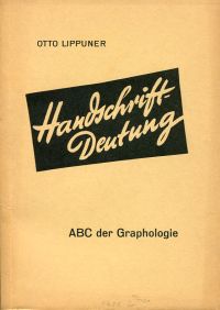Lippuner, Handschrift-Deutung. (Umschlag)