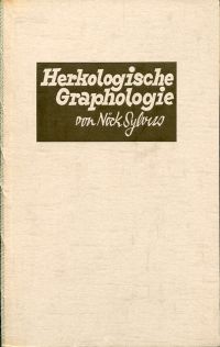Sylvus, Herkologische Graphologie als Eigenschaftsgrenzen bestimmende Handschrif (Umschlag)