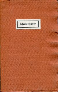 Bräker, Lobpreis der Sonne. (Umschlag)