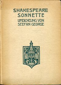 George, Shakespeare Sonnette. (Umschlag)