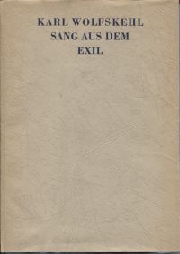 Wolfskehl, Sang aus dem Exil. (Umschlag)