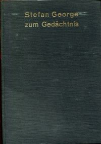 Stefan George zum Gedächtnis. (Umschlag)