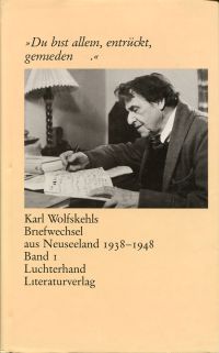 Blasberg, Karl Wolfskehls Briefwechsel aus Neuseeland 1938. (Umschlag)
