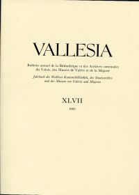 Vallesia, 47/1992. (Umschlag)