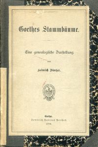 Düntzer, Goethes Stammbäume. (Umschlag)