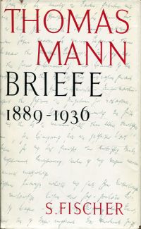 Mann, Briefe 1889-1936. (Umschlag)