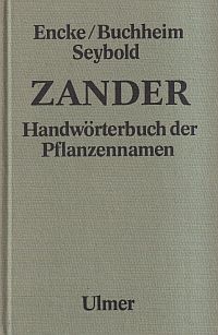 Zander, Handwörterbuch der Pflanzennamen. (Umschlag)