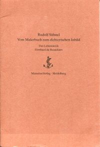 Sühnel, Vom Malerbuch zum dichterischen Inbild. (Umschlag)