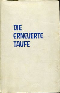 Wistinghausen, Die erneuerte Taufe. (Umschlag)