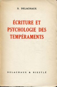 Delachaux, Ecriture et psychologie des tempéraments. (Umschlag)