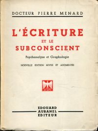 Menard, L'écriture et le subconscient. (Umschlag)