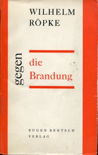 Röpke, Gegen die Brandung. (Umschlag)