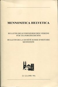 Täuferschulen. Ecoles anabaptistes. (Umschlag)