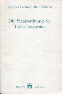 Lammich, Die Staatsordnung der Tschechoslowakei. (Umschlag)