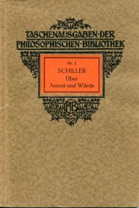Schiller, Über Anmut und Würde. (Umschlag)