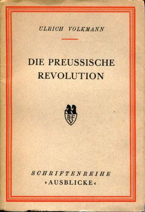 Volkmann, Die preussische Revolution. (Einband)