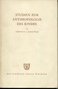 Langeveld, Studien zur Anthropologie des Kindes. (Umschlag)