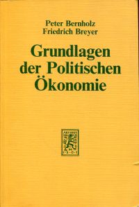 Bernholz, Grundlagen der politischen Ökonomie. (Umschlag)