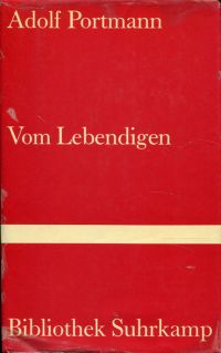 Portmann, Vom Lebendigen. (Umschlag)
